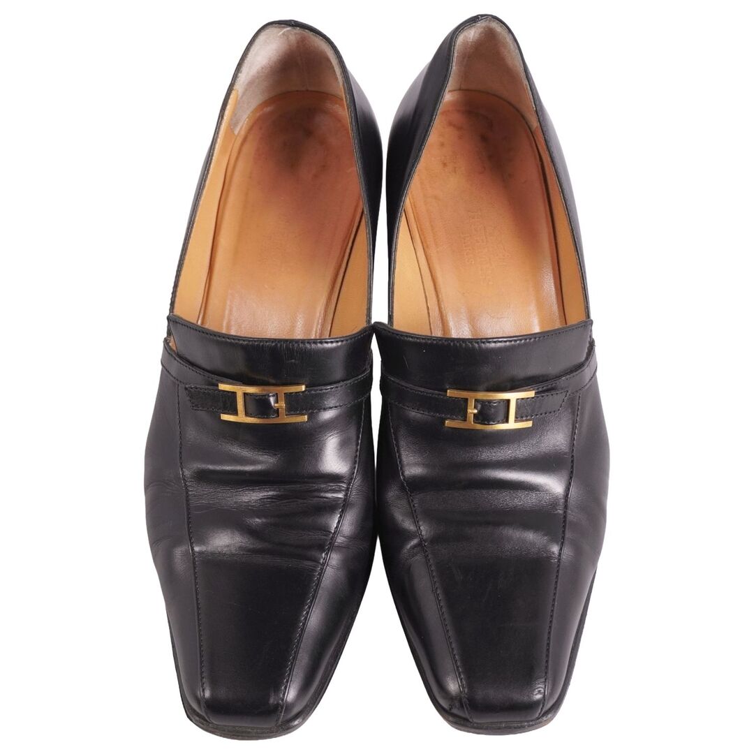 HERMES - エルメス HERMES ローファー パンプス ヒール アピ金具