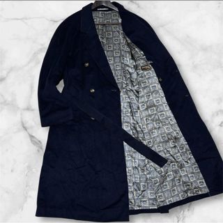 SINA COVA シナコバ メンズ ロング スプリングコート M ネイビー 中古B