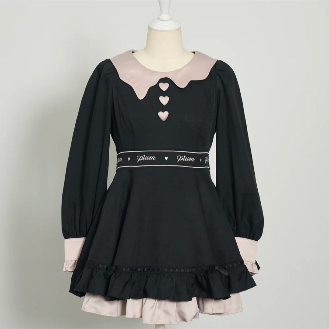 pium melty chocolateフレアミニワンピース 黒の通販 by 🍓🍓🍓｜ラクマ
