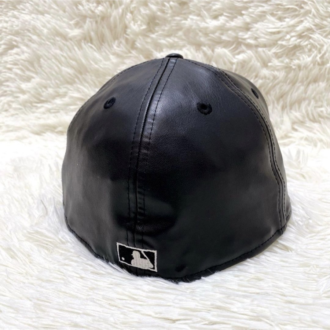 ✨未使用級✨NEW ERA ドジャース レザー LA立体3Dロゴ キャップ