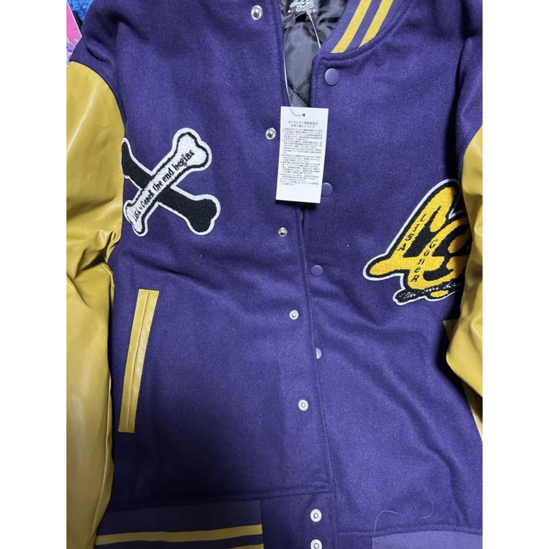 LiSA×GoneR スタジャン限定コラボ L ネイビー ゴールド