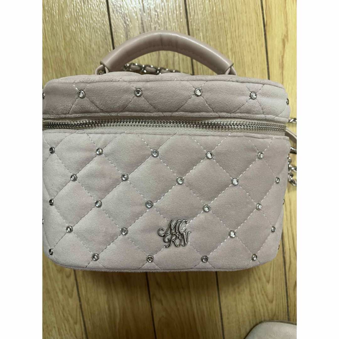 michellMacaron - ミシェルマカロン ベロアビジューバニティバッグ