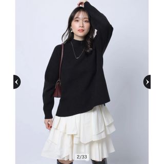 Apuweiser-riche - 新品タグ付きツイードペプラムミニワンピースの通販