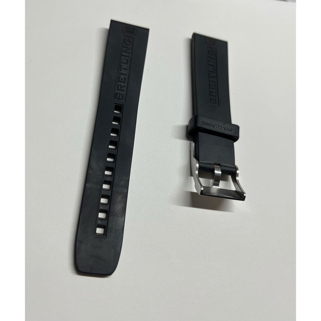 ブライトリング 皮ベルト＋尾錠 20-18 黒 ブライトリング レザーベルト