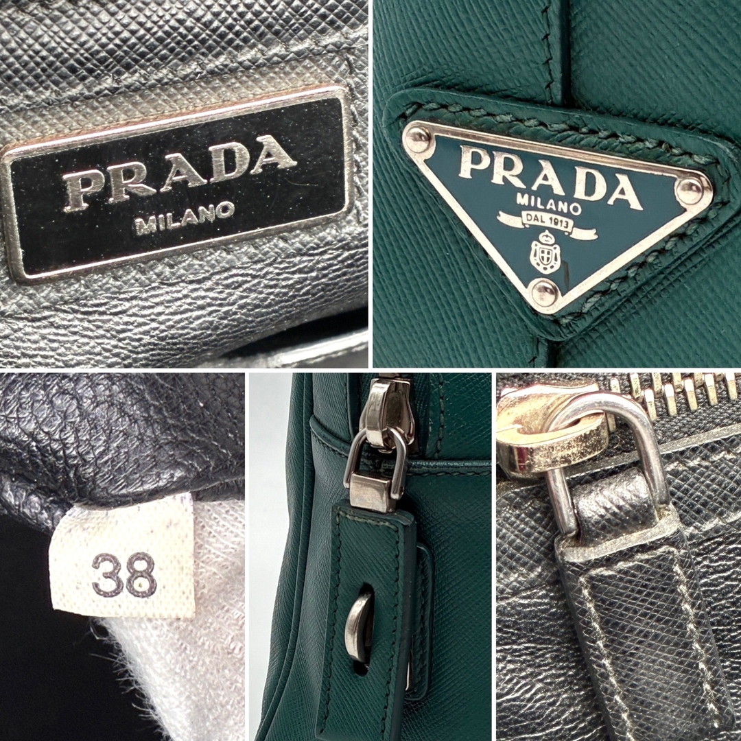 PRADA - 希少色・美品 PRADA プラダ ブリーフケース ビジネスバッグ