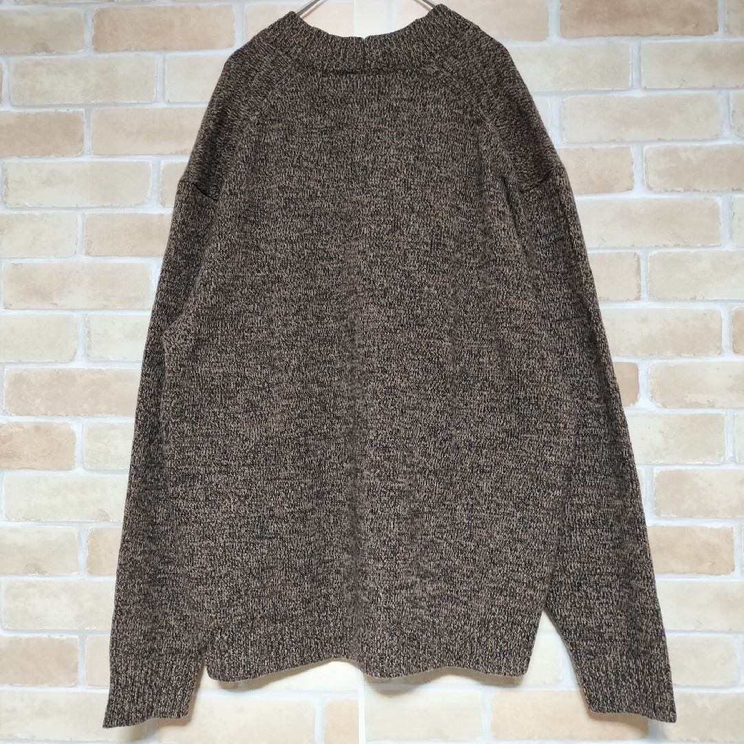 極美品】ATON ニットカーディガン 厚手 ブラウン size2 エイトン