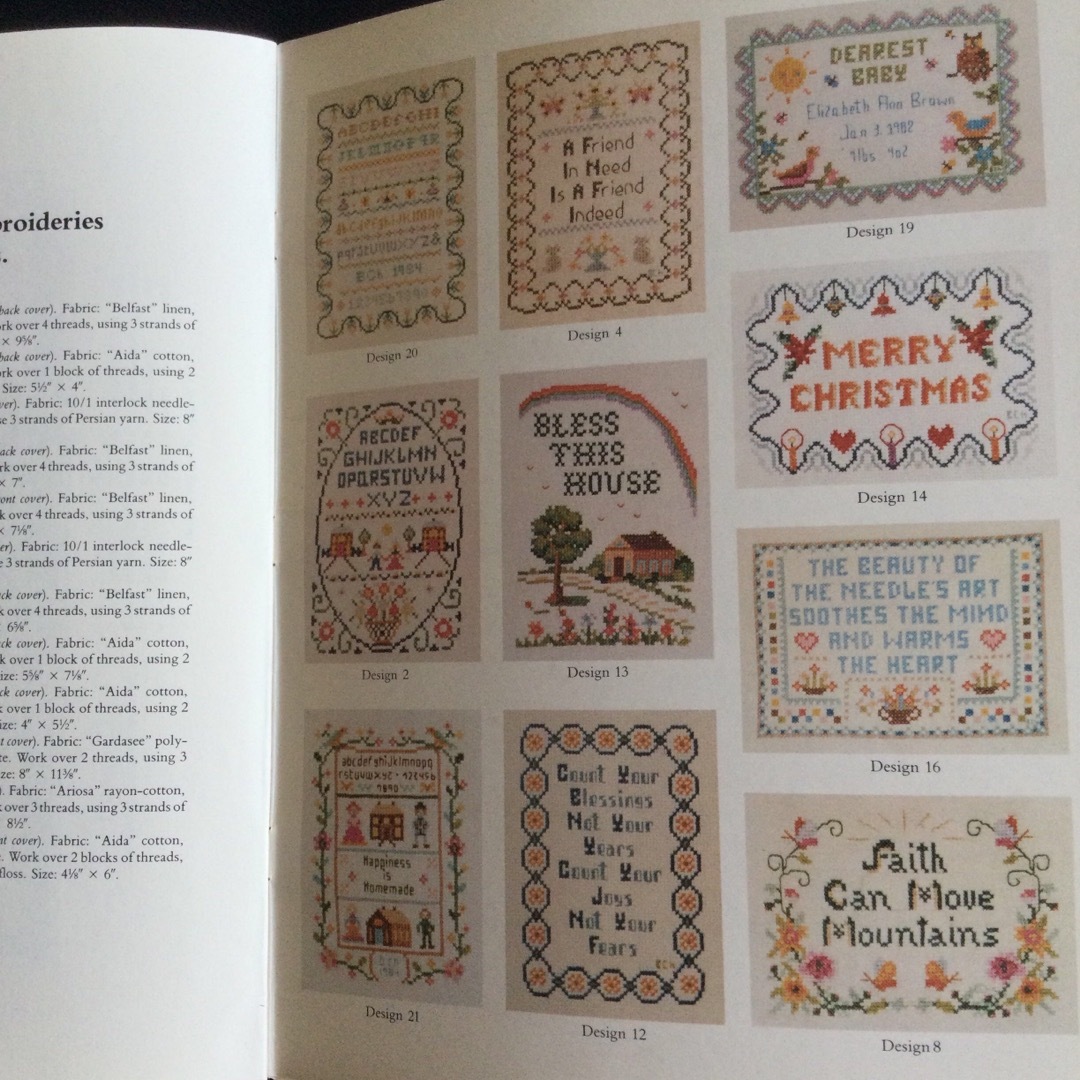 CROSS & STITCH - クロスステッチ 洋書 刺繍 図案集 アルファベット 枠