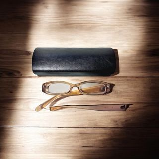 KANEKO OPTICAL - 【未使用】金子眼鏡 メガネケース ネイビー レザー