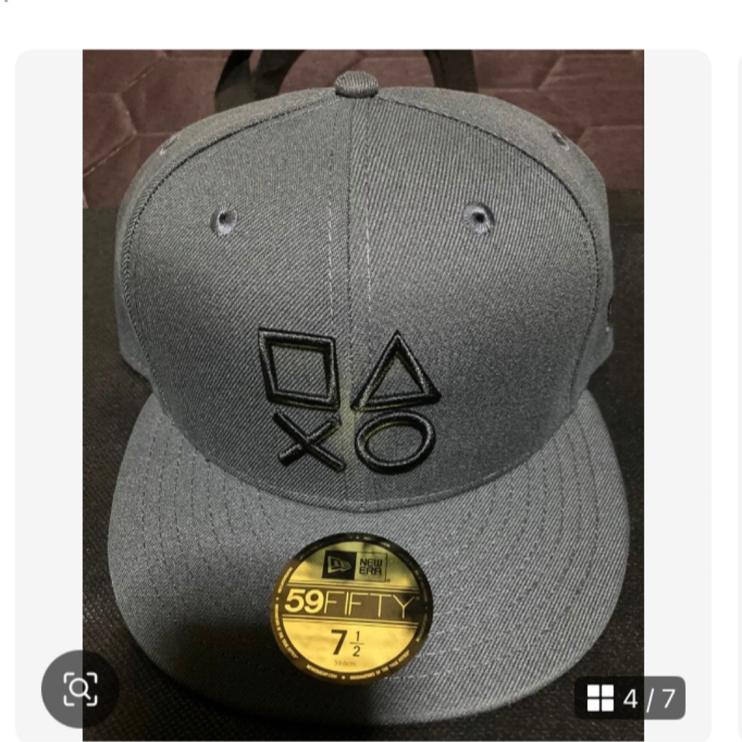 NEW ERA - 59FIFTY PlayStation シェイプス ロゴ ダークグラファイトの