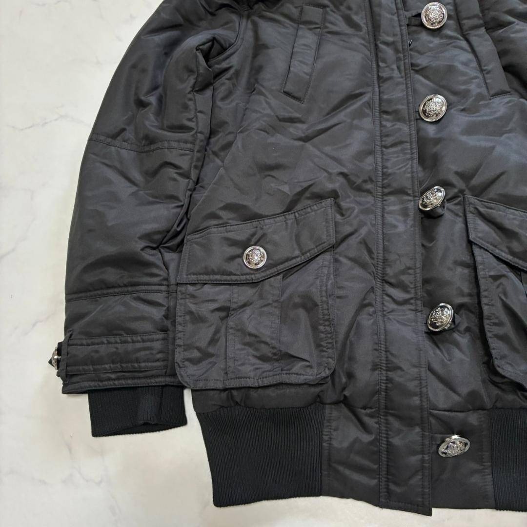 y2k CECIL McBEE ファー付中綿ブルゾン 平成ギャル M（B617）