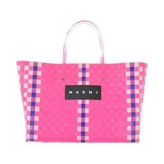 MARNI（かごバッグ/ストローバッグ ・ ピンク/桃色系）のフリマ