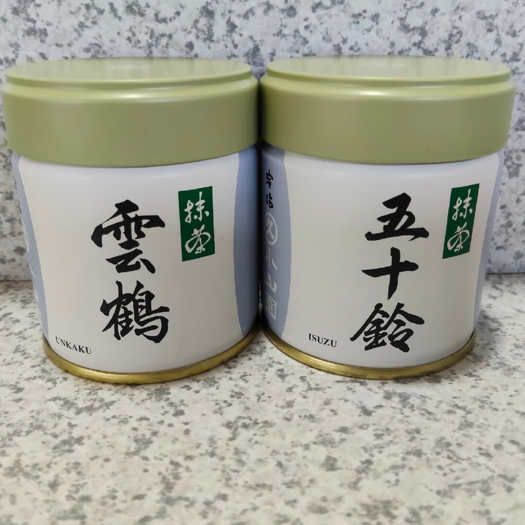 宇治 丸久小山園 抹茶 雲鶴40g缶 五十鈴40g缶