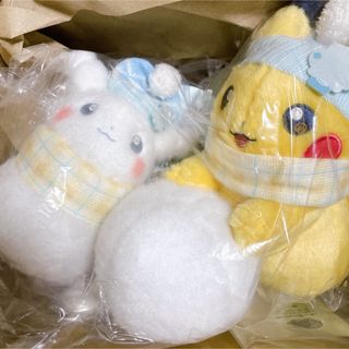 ポケモン - ポケモンセンター ピカチュウ ゆきだるま ゆきあそび