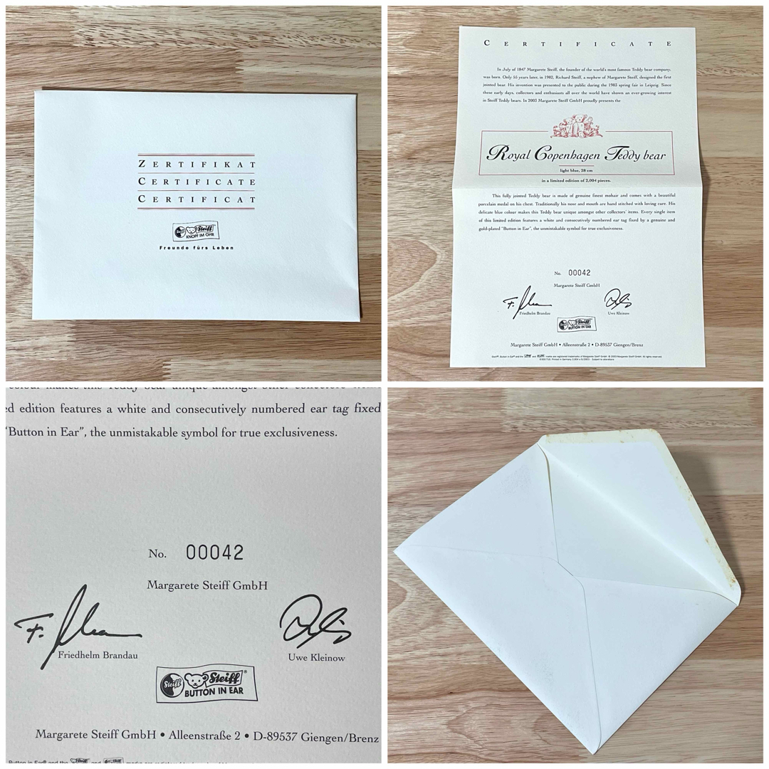 ROYAL COPENHAGEN - 希少 シュタイフ ロイヤルコペンハーゲン