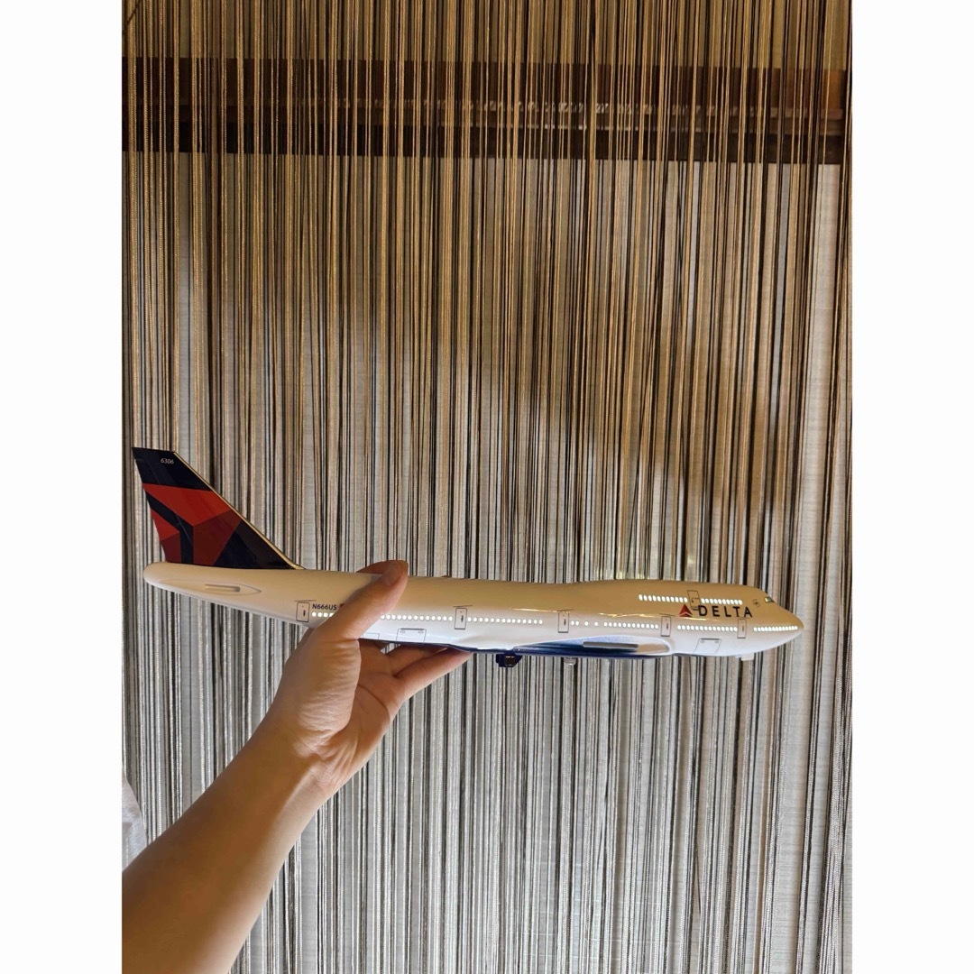 デルタ航空 B747 LED発光 1/160 DELTA モデル 46cm