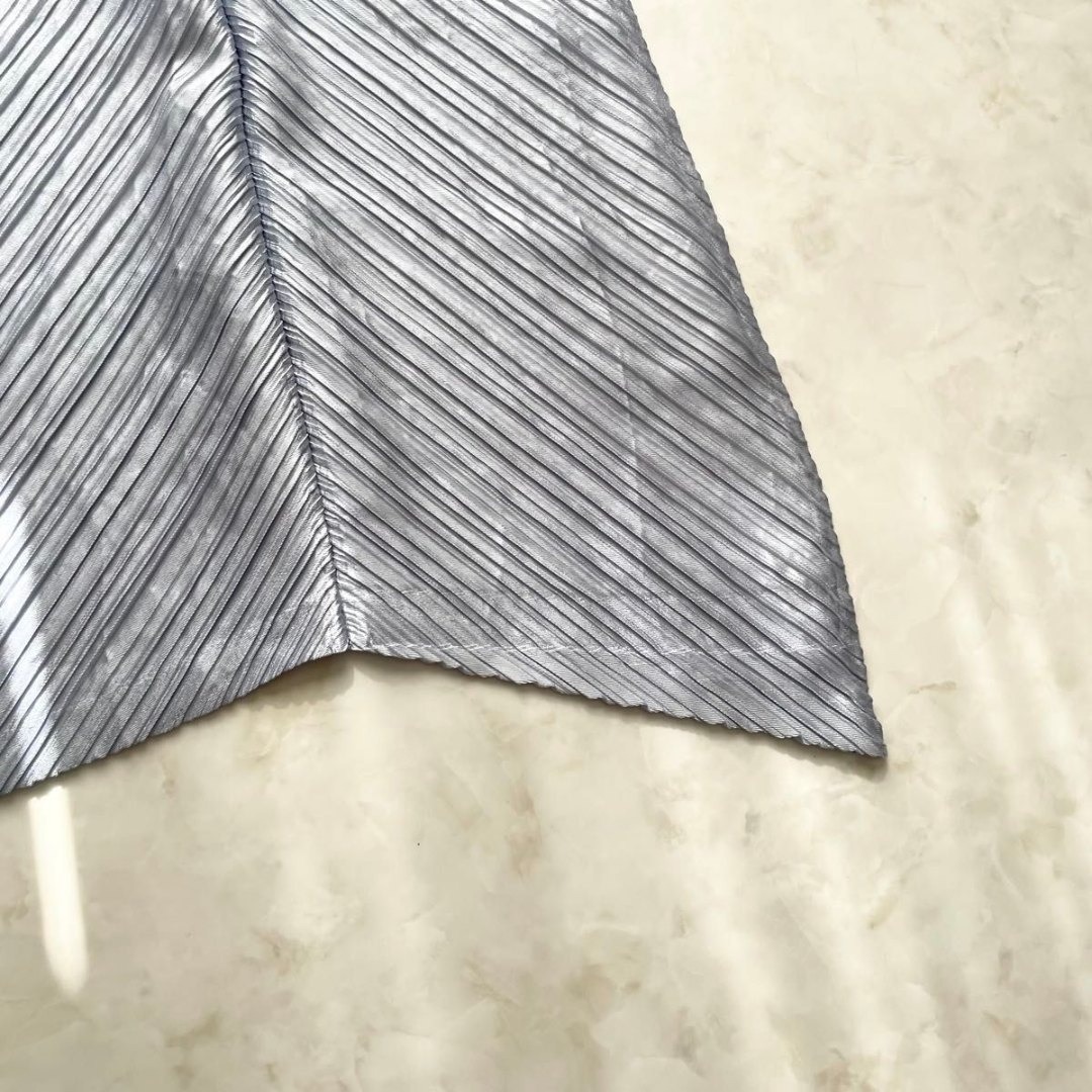 極美品】PLEATS PLEASE L 変形ワンピース アシンメトリー ロング