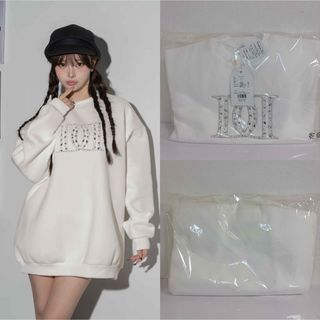 Darich - darich チュールボリュームニットカーディガン 白の通販 by