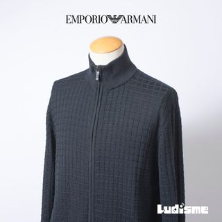 EMPORIO ARMANI - EMPORIO ARMANI 00's 斜めジップ ドライバーズニット