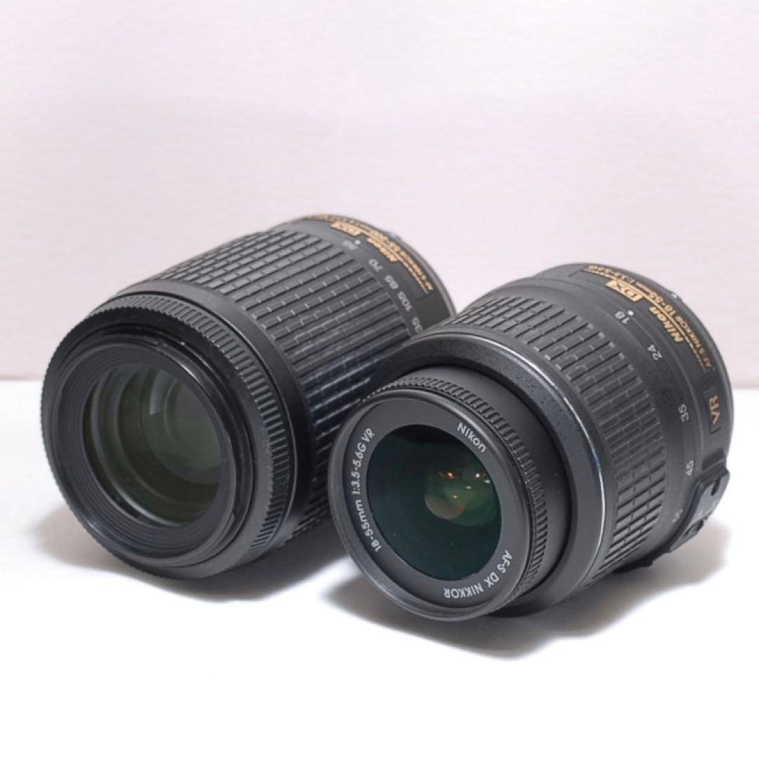 Nikon - 美品✨スポーツ観戦におすすめ✨Nikon D3200✨ダブルレンズ