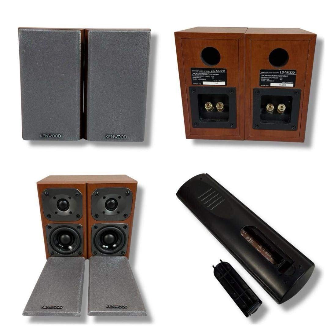 KENWOOD - 【美品】KENWOOD XK-330 N ハイレゾミニコンポ リモコン 元