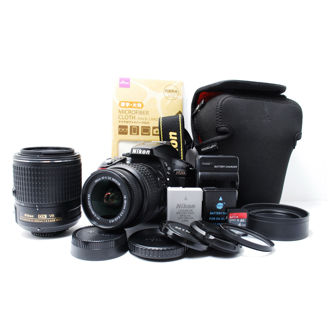 Nikon - 【WiFi搭載】Nikon D5300 ダブルズーム 動作確認済み 初心者の