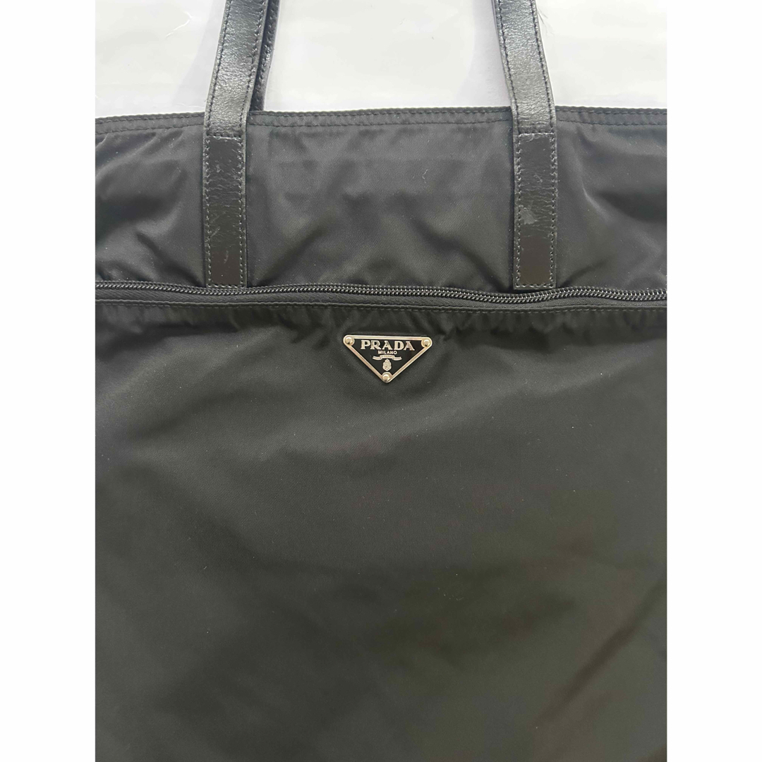 PRADA - PRADA プラダ✨ナイロントートバッグ A4可 ブラック三角ロゴ