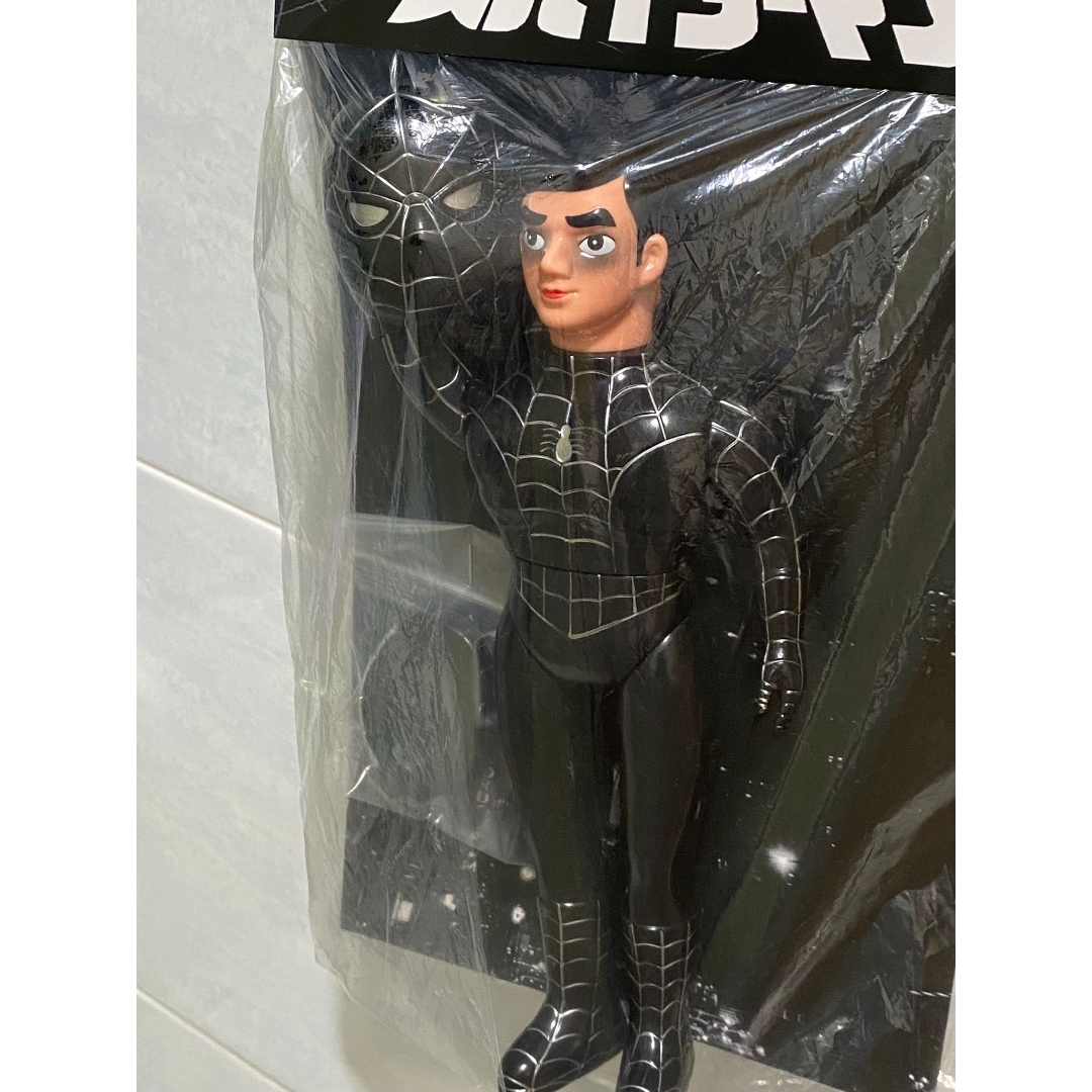 1978 スパイダーマン SPIDERMAN 面取れ 25㎝ ブラックの通販 by