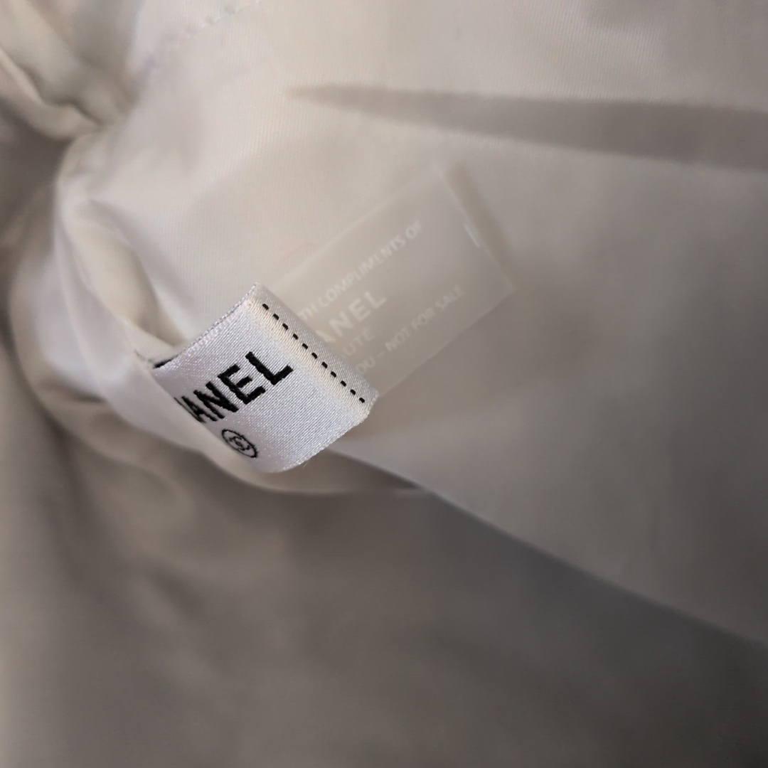 CHANEL - シャネルトートバッグ青チェック柄 スパンコール ノベルティ