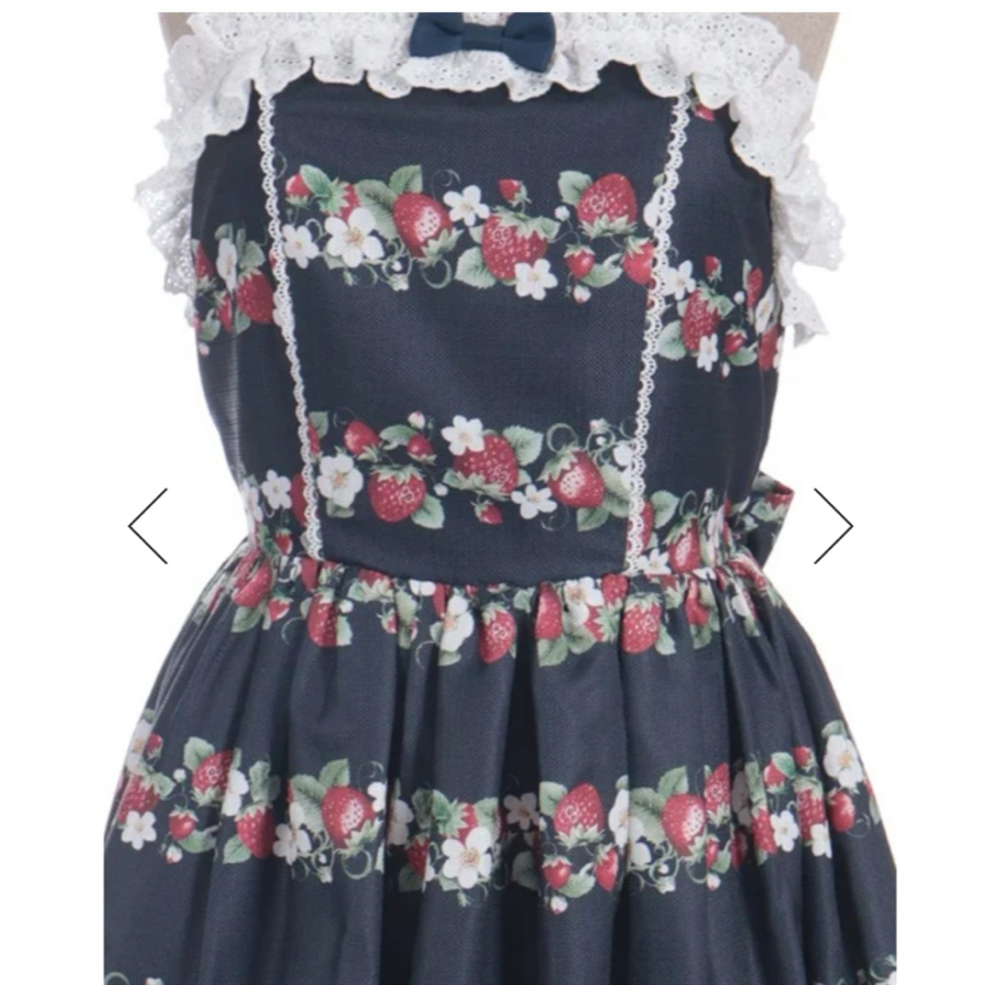 axes femme - Chalmiere ベイクドベリー 紺 ジャンスカ＆ヘアクリップ