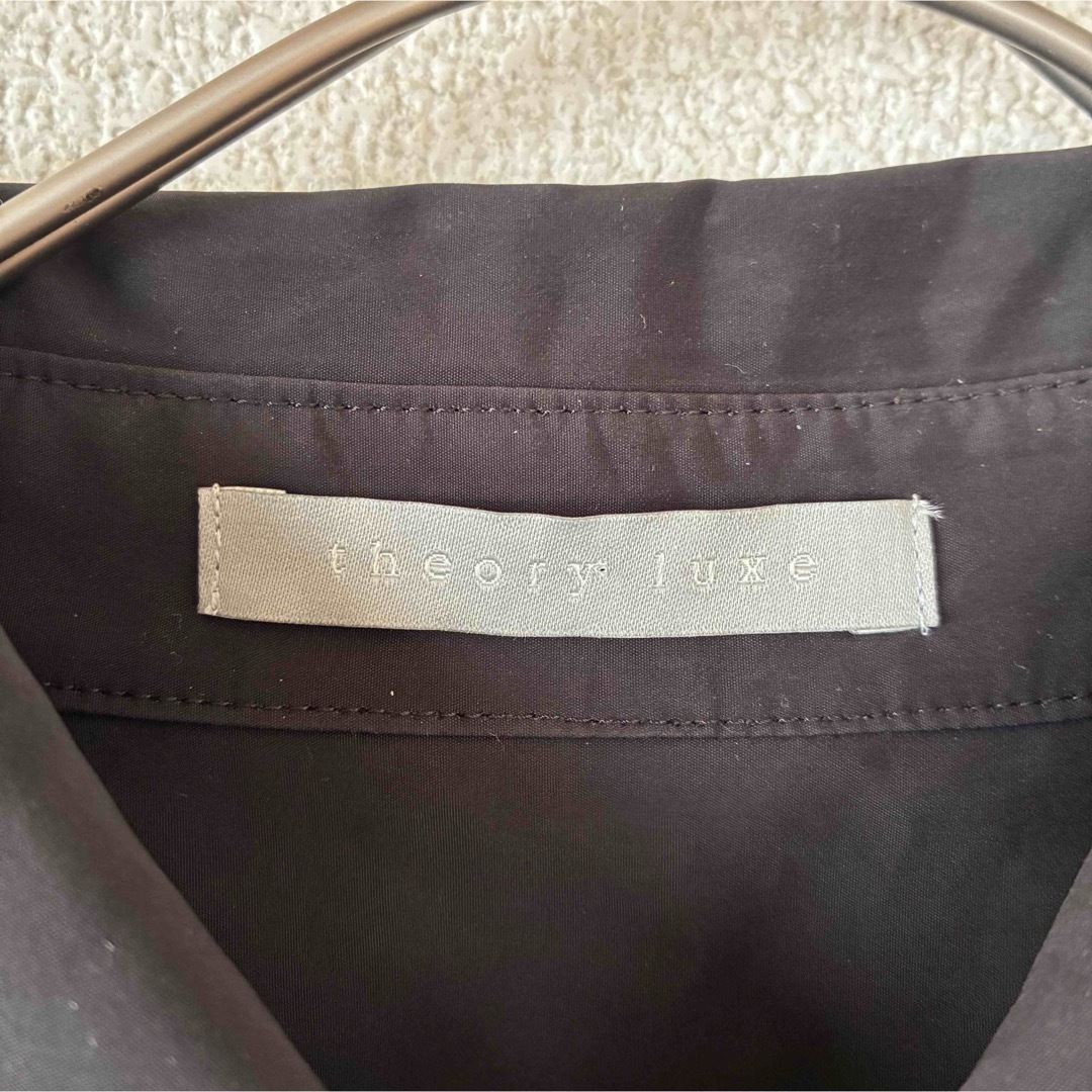 Theory luxe - theory luxe ブラック 七部袖 シャツ ブラウス ロング丈