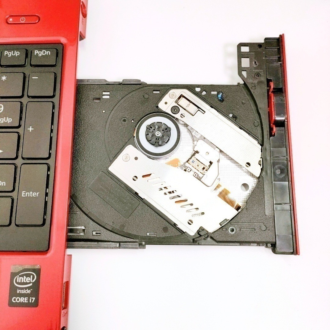 富士通 - Corei7✨️Windows11 SSD オフィス付き赤ノートパソコン