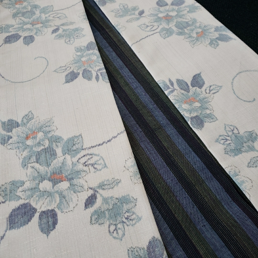 半幅帯 伝承工芸花園紬名匠秀逸極上織紬の通販 by 和彩｜ラクマ