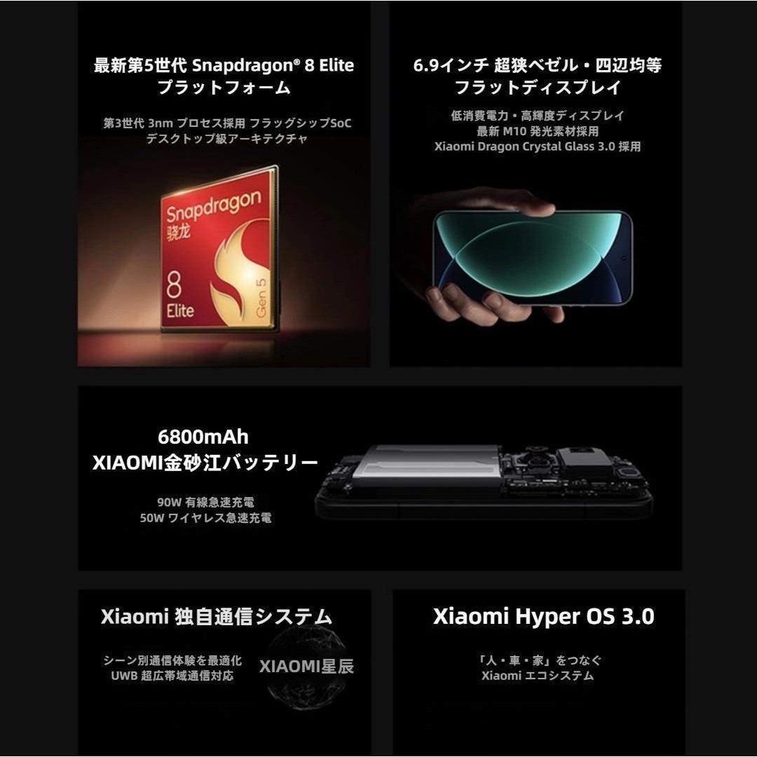 新品未開封】XIAOMI 17 Ultra 16GB/1TB 中国版の通販 by はんはん
