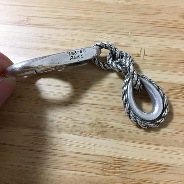 HERMES - エルメス キーリング シルバー ロープデザイン 中古の通販 by