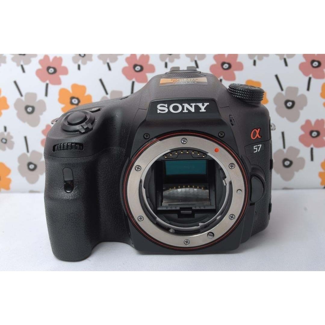 SONY - ❤SONY α57❤ショット数1848回！❤望遠レンズセット❤一眼レフ