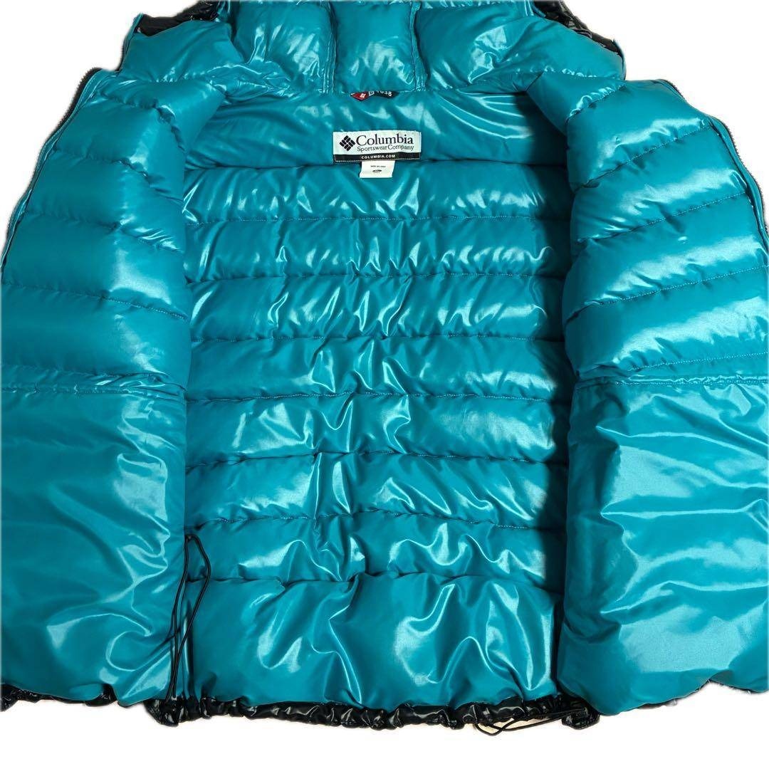 Columbia - Columbia hooded puffer jacket black XLの通販 by 古着屋