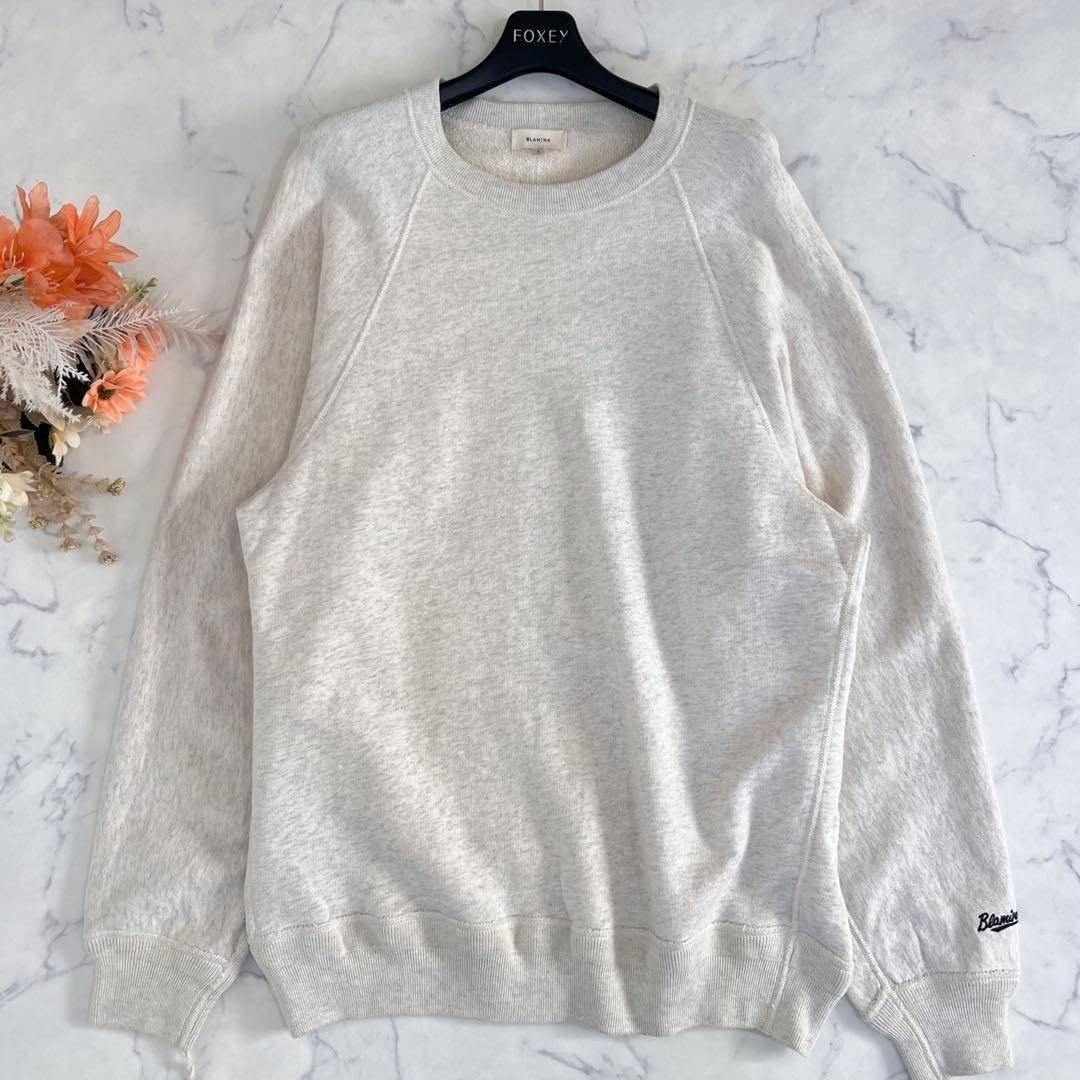 BLAMINK - BLAMINK ブラミンク 吊裏毛 ロゴ ロング スリーブ プル