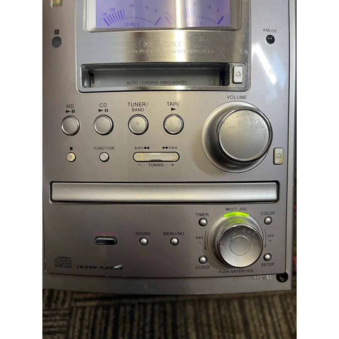 AIWA XR-MJ10 コンポ スピーカー付ジャンクCD再生OK/MD取出不可の通販