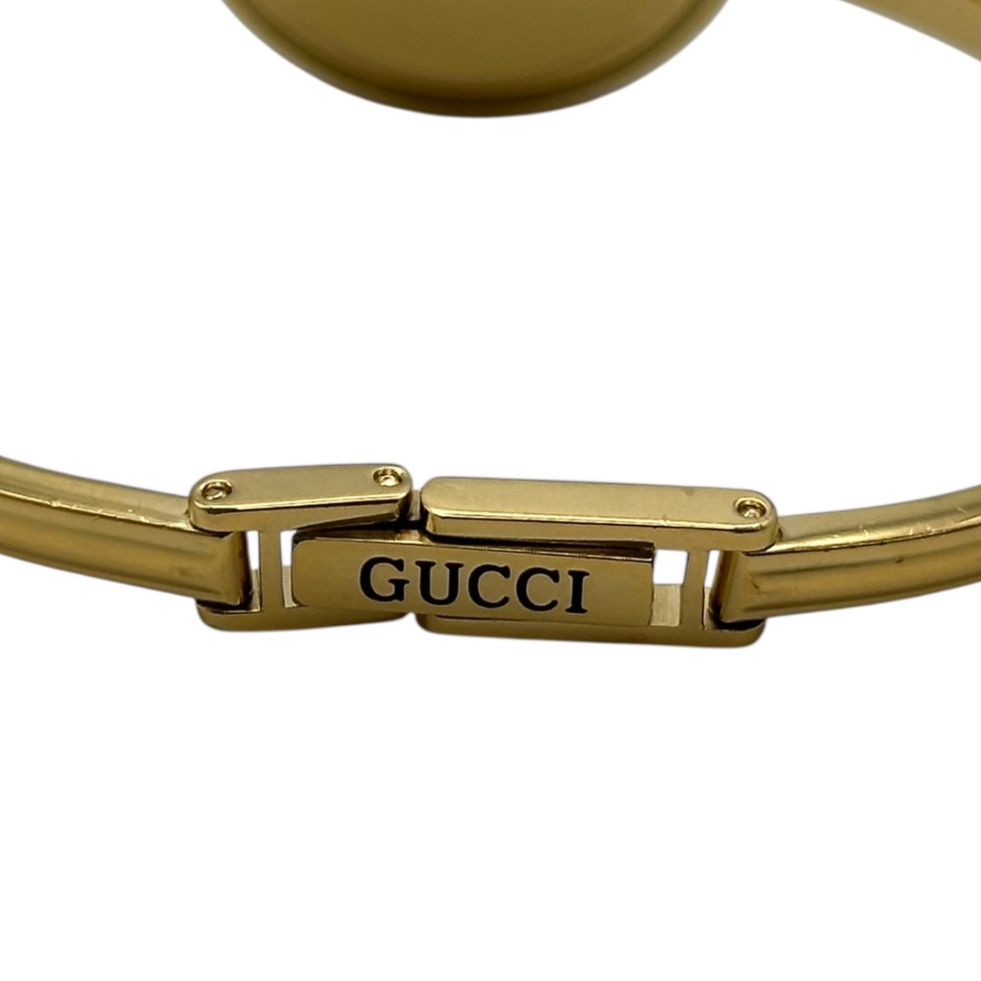 GUCCI - グッチ GUCCI チェンジベゼル 46338 ホワイト ゴールドメッキ