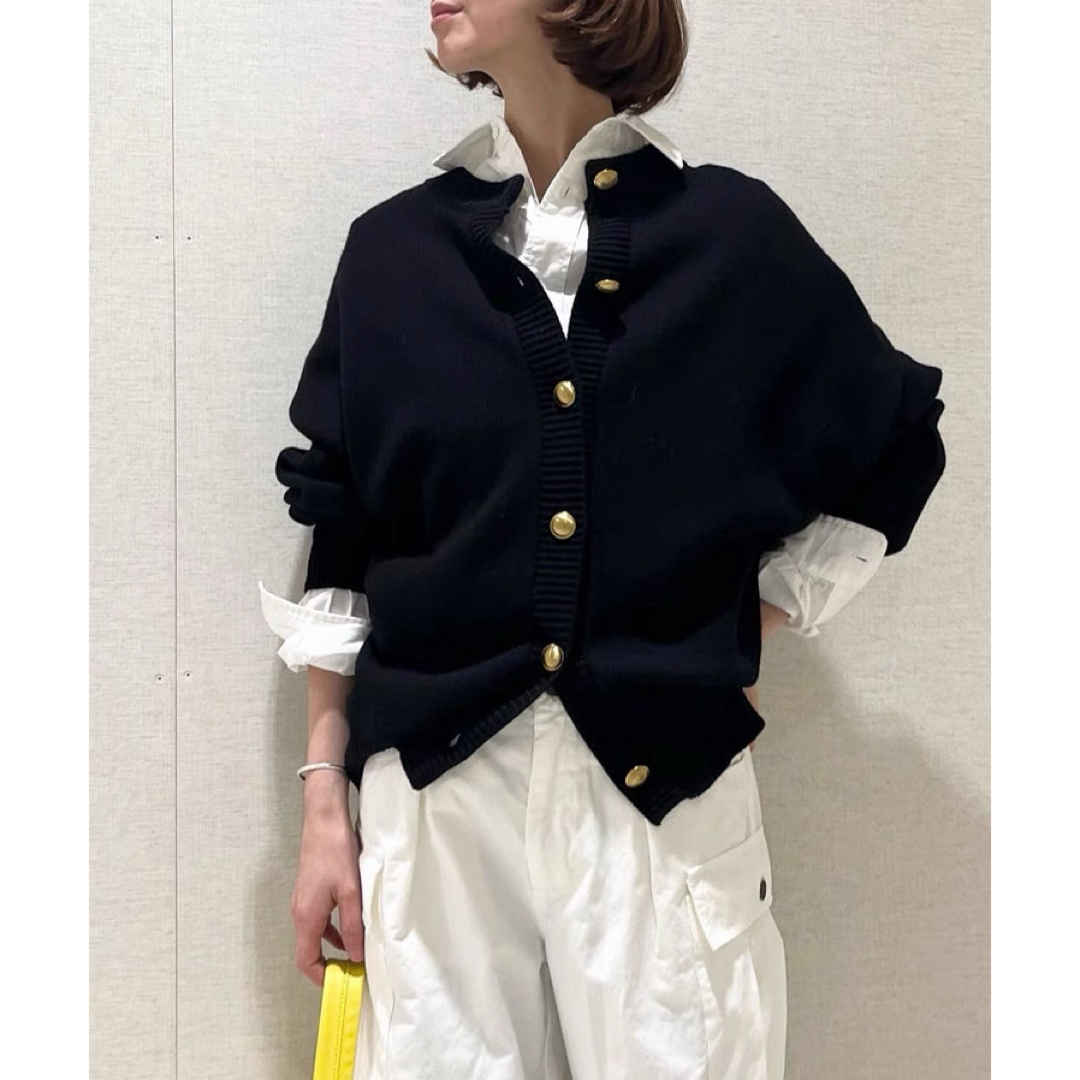 FRAMeWORK - 【未使用】FRAMeWORK メタルボタン2WAYカーディガン 毛100