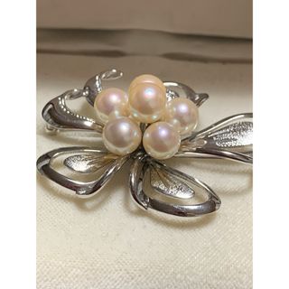 MIKIMOTO - 皇室御用達✨ MIKIMOTO あこや 本真珠 5珠 パール ブローチ