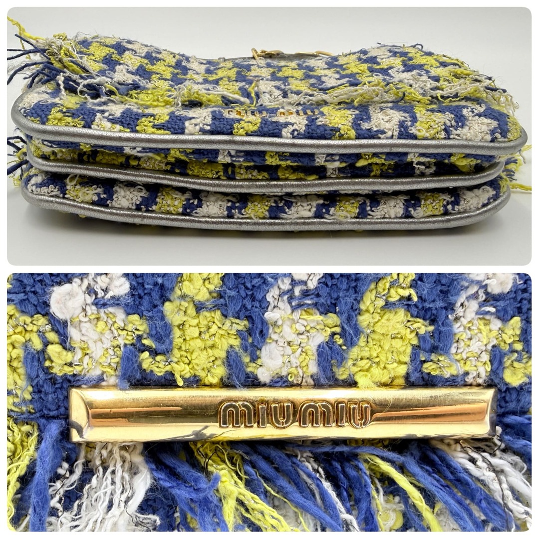 MIU MIU - MIU MIU（ミュウミュウ） ツイード チェーンショルダー