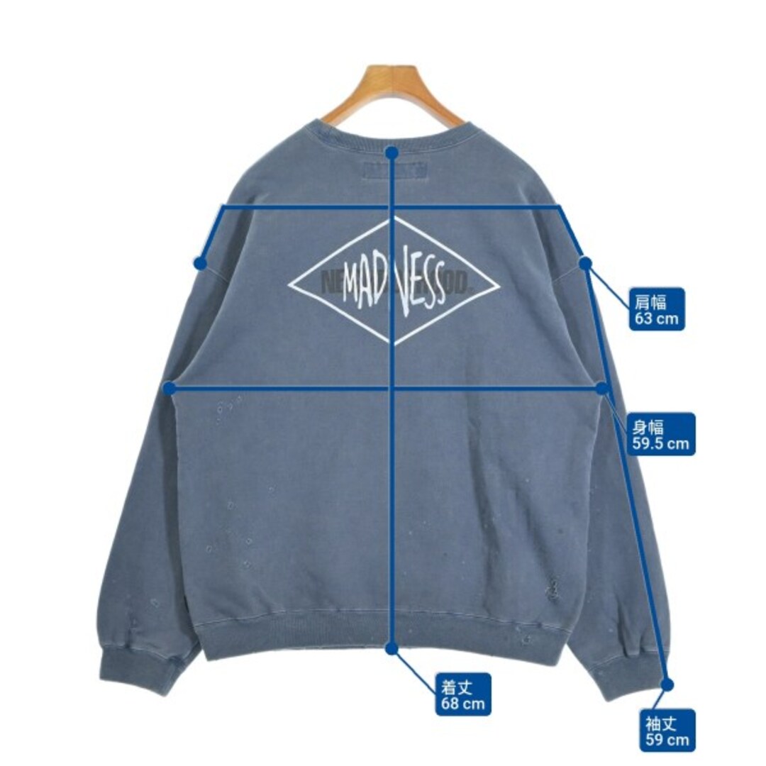 NEIGHBORHOOD - NEIGHBORHOOD ネイバーフッド スウェット L 青 【古着