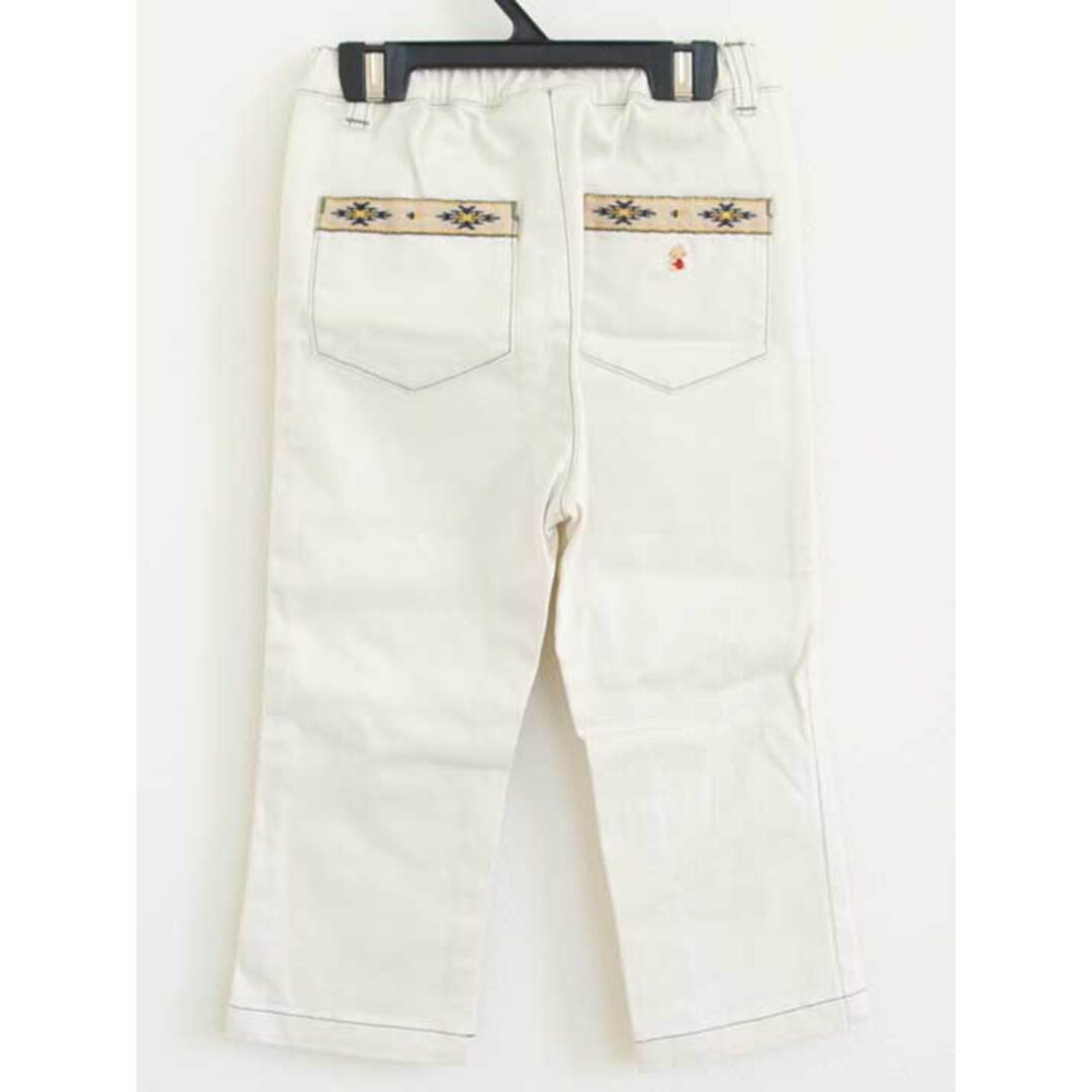 familiar - ファミリア ロングパンツ 90cm キッズ 男児 女児 白【中古