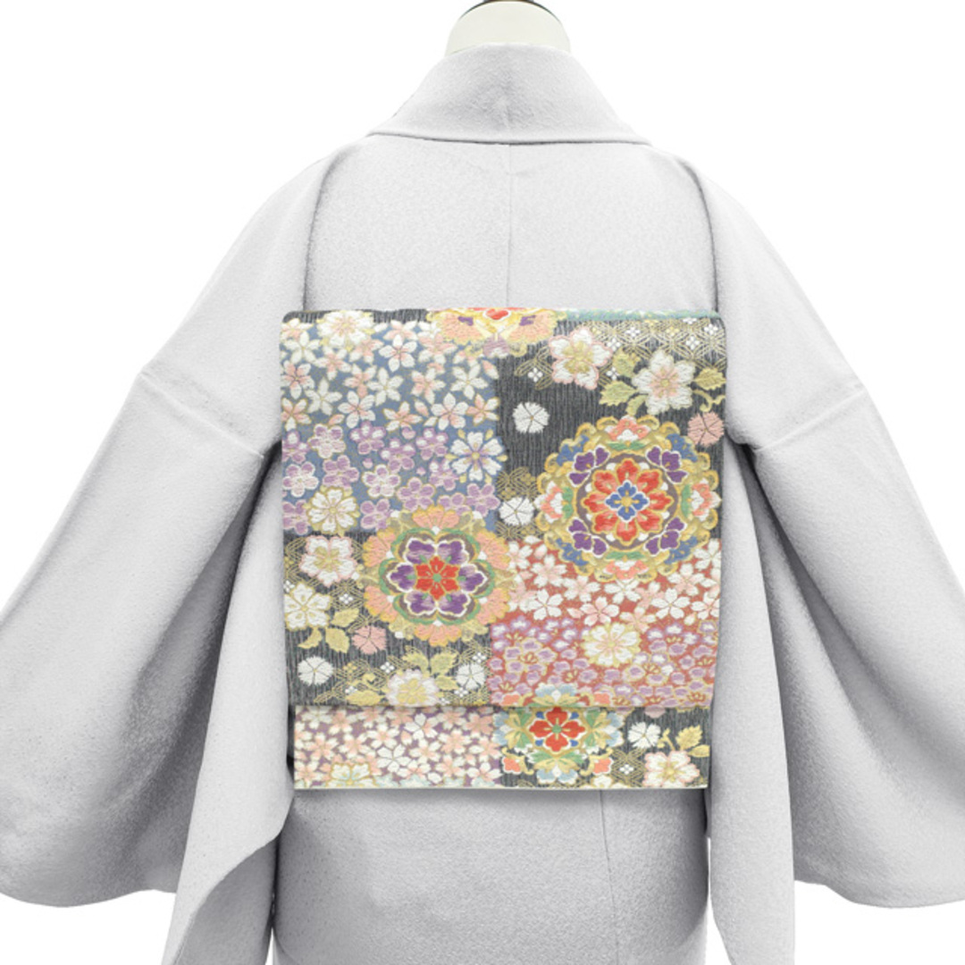 袋帯 フォーマル リサイクル 正絹 桂由美 ブランド 落款 西陣 金銀糸