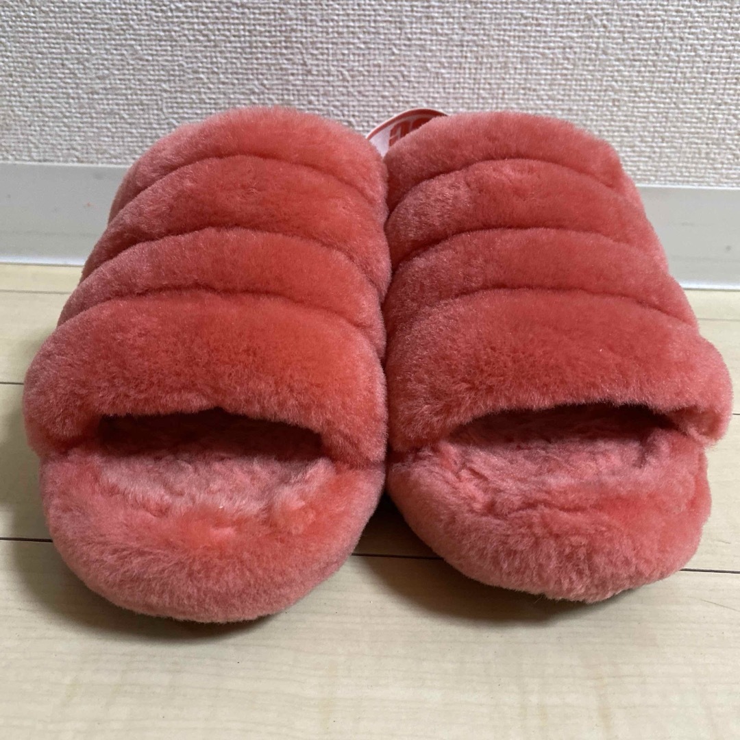 UGG - 美品 UGG アグ フラッフ イヤー スライド ファー サンダル 24の