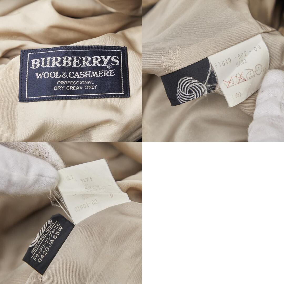 BURBERRY - バーバリー ステンカラーコート 比翼 ウール レディース