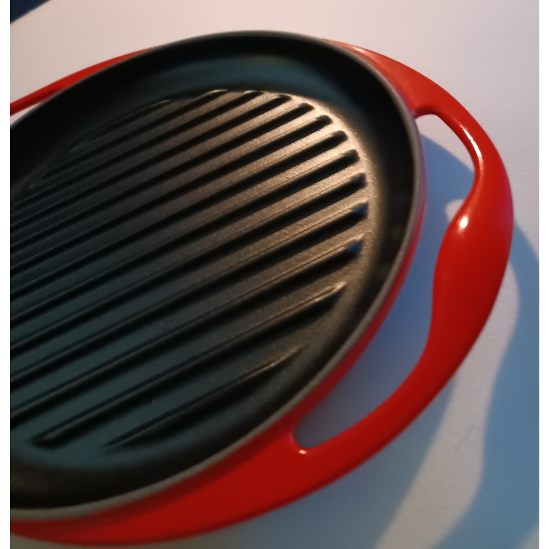 LE CREUSET - 【ル・クルーゼ】ラウンドグリル 26cm チェリーレッドの