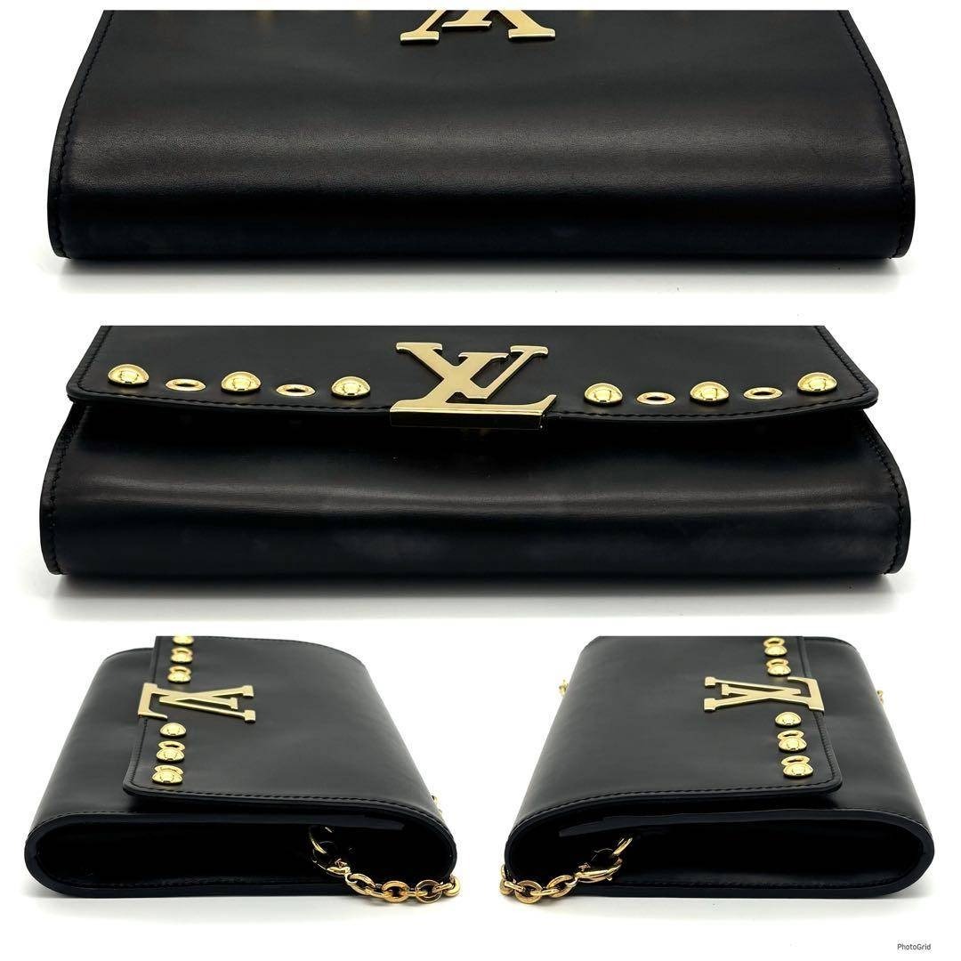 LOUIS VUITTON - 【超美品】ルイヴィトン LVロゴ ポシェットルイーズ