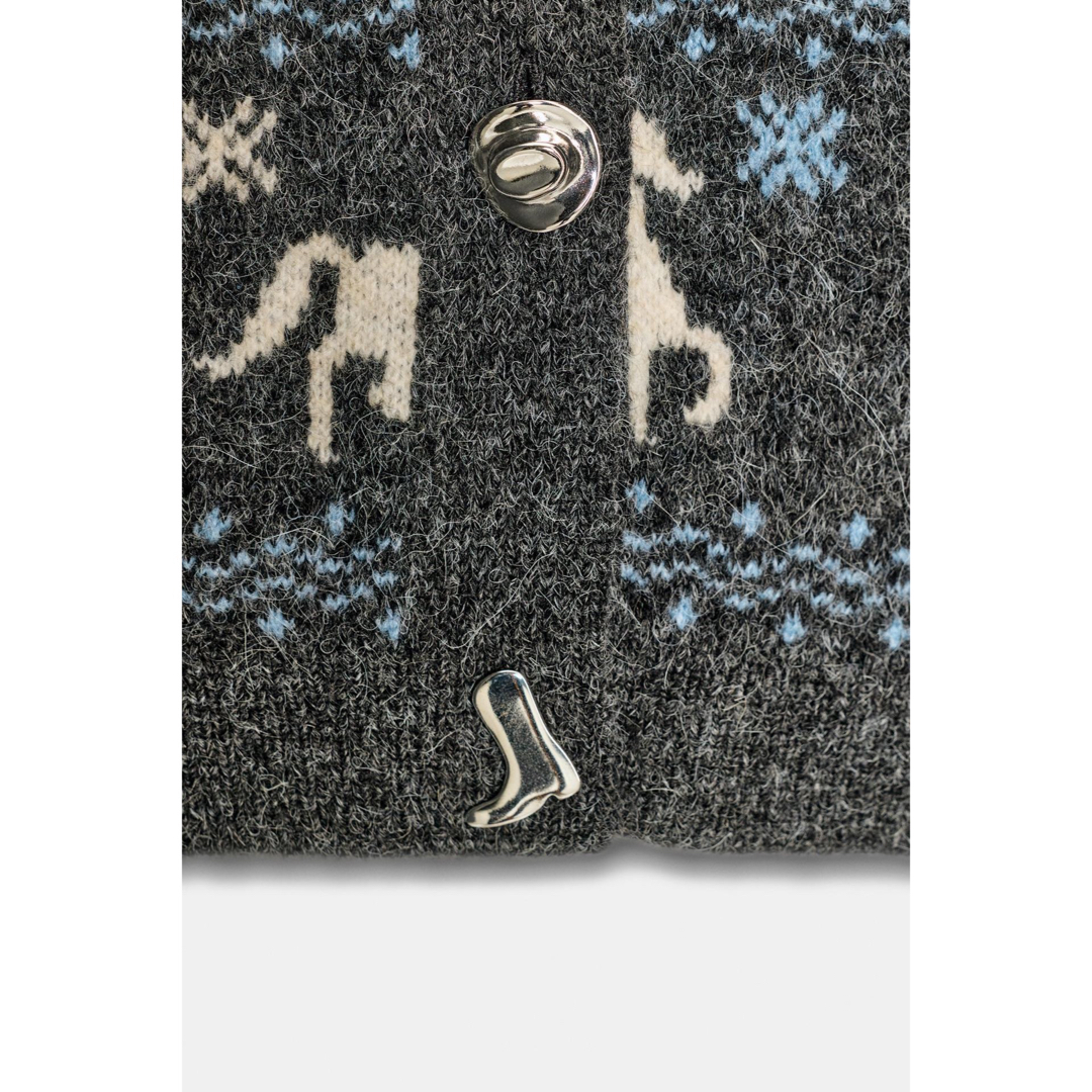 ZARA - 完売品 ZARA ジャカードニットボタンカーディガン Mサイズ新品